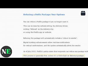 How To Refuse Or Reject A FedEx Package – Return To Sender & Refund Tips