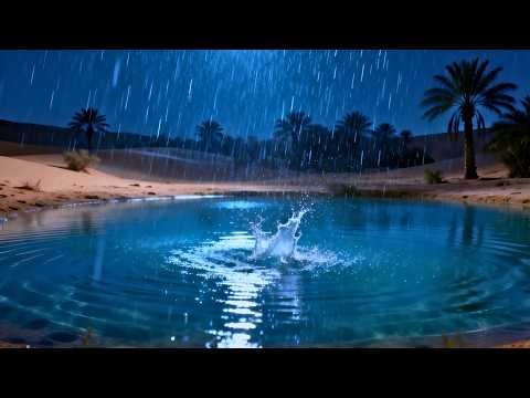 Endless Desert Rain at Night | LIVE ASMR