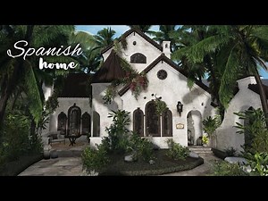 🌿spanish home ⋆˙ speedbuild ⋆˙⟡ | roblox bloxburg 🪴