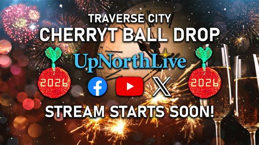 HAPPY NEW YEAR! Anchor Brendan Kinney and meteorologist Heather Bricca host the Cherry-T Ball Drop. Special guests join us as we count down to midnight. It’s a New Year’s Eve tradition we’re happy to be part of once again! Join us live on the UpNorthLive Facebook, YouTube and X pages. | UpNorthLive