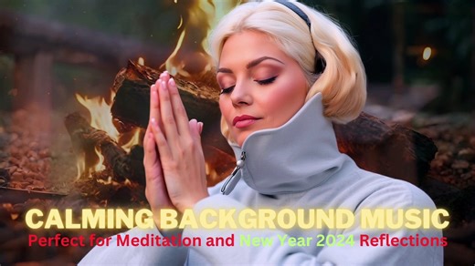 "Calming Background Music: Perfect for Meditation and New Year 2024 Reflections"