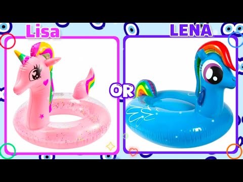 Lisa vs Lena 😍 Who Wins? 🦄 Ultimate Choice Challenge #lisa #lena #viralvideo #trending #lisaorlena