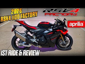 2026 Aprilia RSV4 1100 FACTORY 1st Ride & Review | The New King of HP for 1 Liter Sportbikes!