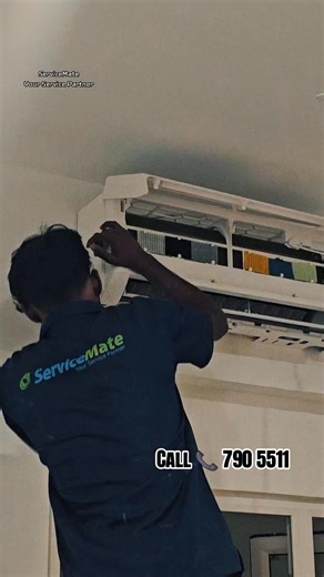 We use a state-of-the-art, specialized high-tech AC cleaning machine – designed exclusively for expert technicians – to deliver thorough, efficient, and superior results. No ordinary methods here: advanced technology ensures deep cleaning of coils, fans, and components, removing dust, mold, bacteria, and buildup that regular servicing misses. Call ServiceMate today for expert service: 📞 790 5511 Don't settle for outdated cleaning – choose the high-tech professional advantage! #installation #Ser