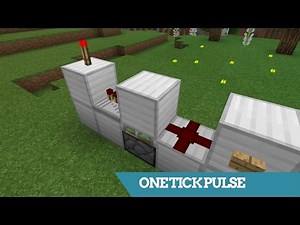 Minecraft | ONE TICK PULSE GENERATOR (Piston Design) | Redstone Tutorial