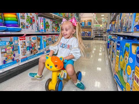 Little baby is doing shopping in the Toy Store | Lets Go Shopping Song | More Songs for Kids