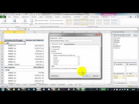 Excel - Pivot Tutorial 13 - Teilergebnisse