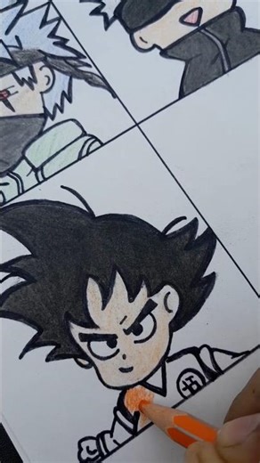 Draw Baby Goku✨️ #animedrawing #goku
