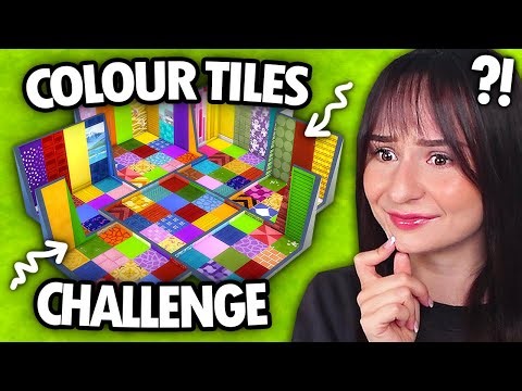 Every TILE is a different COLOUR build challenge in The Sims 4!