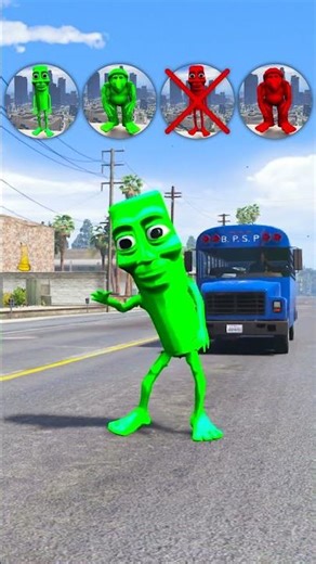 POLICE BUS CHALLENGE BRAINROT RAINBOW tung tung tung sahur brr brr patapim in GTA 5 #gta5