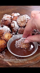 Banana Beignets, who wants one? #beignets #fattuesday #mardigras #doughnut #donuts #easyrecipes #bananas | The Salty Cooker