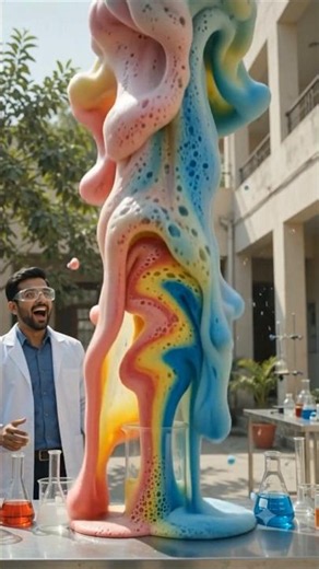 how to make elephant toothpaste 🔥ElephantToothpaste #ScienceExperiment #shorts