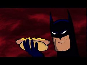 BATMAN DROPS A HOTDOG