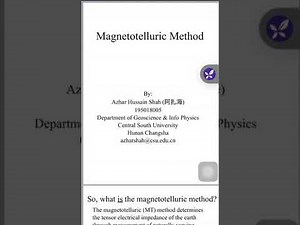 Magnetotelluric Method | MT Method | Electromagnetics |