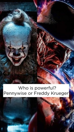 who is more powerful Pennywise Freddy Krueger? #horror #freddykrueger #Pennywise #film #shorts