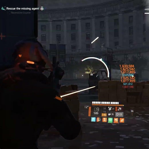 SMG 1 Mag Vs Boss at 280 ft (85 m) #division2