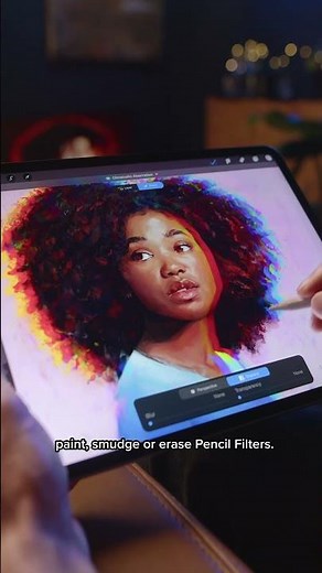 Apple Pencil brings a whole new level of control to your #Procreate Filters 🙌