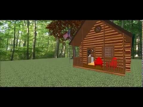 Conestoga Log Cabin Kit Tour - Outdoorsman 14'7" x 21' with 1 BR | 1 BA | 424 SQF