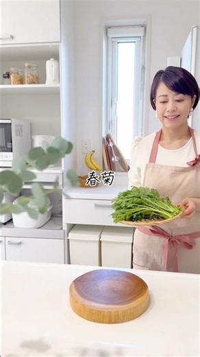 【甘い！春菊炒め】 #野菜レシピ #簡単レシピ #春菊