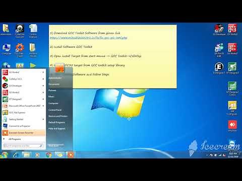 GOC toolkit Staatup. Mitsubishi product PLC + HMI