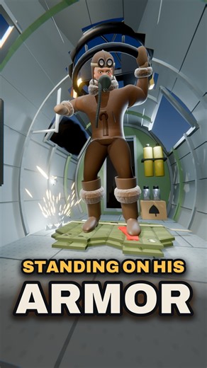 Why Is This Gunner Standing on His Armor? 🛡️✈️