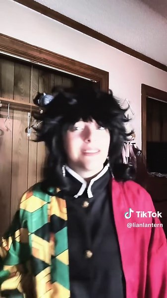 The wig looked choppy in this video, butttttt… #giyuu #demonslayer #cosplay #giyuucosplay #hashira