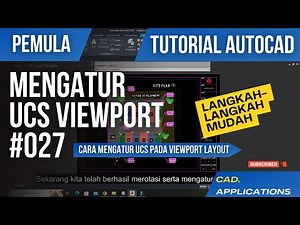 Autocad tutorial ~ cara mengatur UCS pada viewport layout