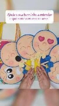 Ajude sua turminha a descobrir o que sente com este recurso #educacaoinfantil #artesanatoemeva