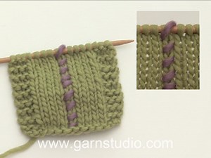 How to work a marker thread around a stitch