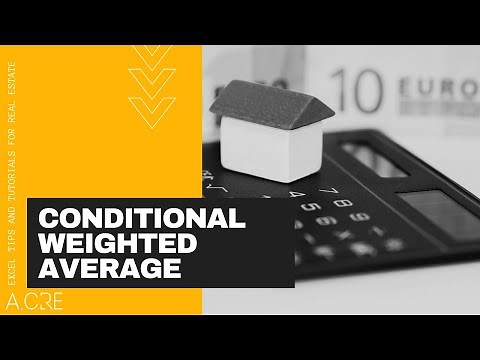 Conditional Weighted Average Formula in Excel