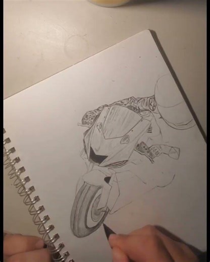 Motorcycle Drawing Progress – Part 4 🏍️🔥