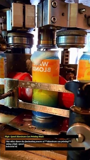 High-Speed Aluminum Can Printing Machine – Educational Industrial Process |