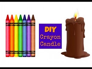 How to make a candle out of crayons DIY Crayon Candle Home Decor - How To