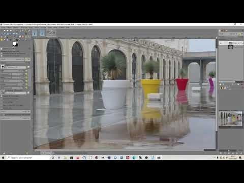 How to use the GIMP perspective cloning tool
