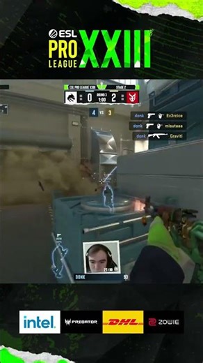 UNSTOPPABLE donk 4K FORCE ROUND #esl #epl #cs #cs2