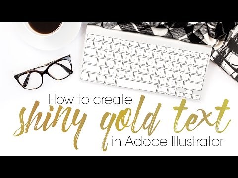 How To Create Shiny Gold Text In Adobe Illustrator