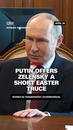 35K views · 398 reactions | Russian President Vladimir Putin declared a brief Easter truce with Ukraine, a declaration met with skepticism in Kyiv as US-led negotiations stall. CNN's Matthew Chance reports. Read the latest: https://cnn.it/4jG7yEo | CNN International | Facebook