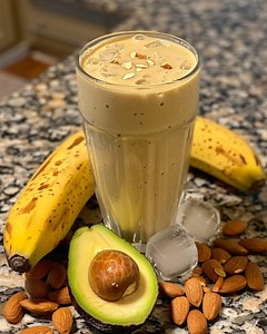8K views · 28 reactions | Almond, Banana, Avocado Smoothie with Honey...