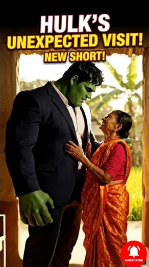 Hulk Returns Home to Hug His Mother ❤️ | Real Power Is Love #shorts #hulk #ytshorts