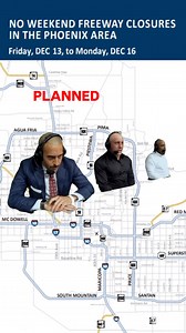 5.2K views · 176 reactions | We know it’s exciting that there are no planned freeway closures this weekend. Make safe and smart decisions behind the wheel so we all can avoid unplanned closures, too. | Arizona Department of Transportation | Facebook