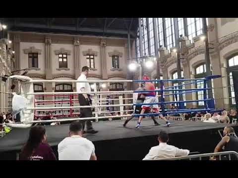My amateurs boxing fight vs spanish boxer in barcelona