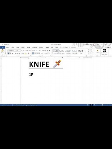 ALT+X Trick Turns Text Into Knife Logo MS Word 🗡️ #msword #tutorial #shortcut