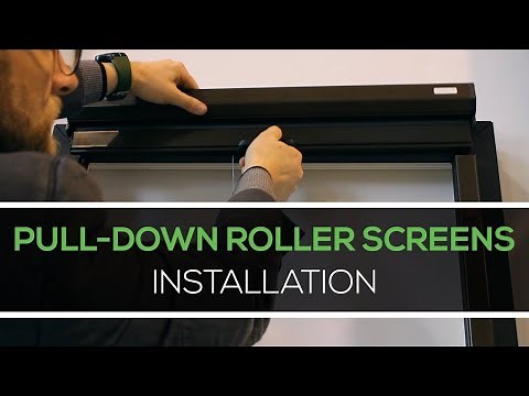 How to Install Pull-Down Roller Screens from INTUS Windows