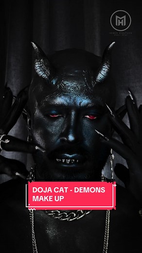 Doja Cat Demons Makeup Tutorial
