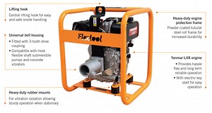 Flextool Drive Unit FDU-DE2 (Electric start) — Yanmar 4.8 hp Diesel | Flextool
