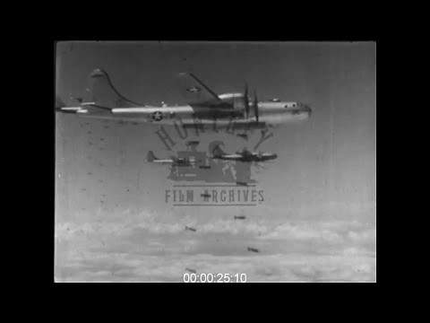 B-29 Bombers over Korea, Korean War, 1950s - Film 1017826