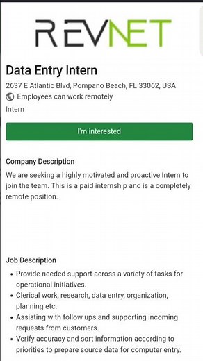 Remote Data Entry Internship 2026 | $22/Hour | Paid Internship | Work From Home | Freshers