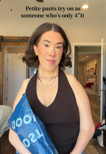 Petite pants try on as someone who’s only 4”11 #petite #tryon #gap @Gap