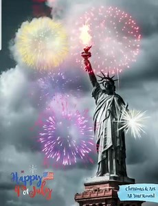 40K views · 3.4K reactions | Happy 4th of July GOD BLESS everyone  #freedom #staysafe | Christmas & Art All Year Round | Facebook