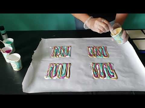 Acrylic Dipped Ceramic Tiles